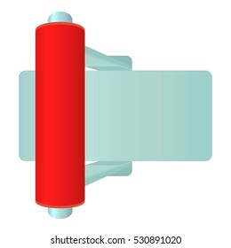 Red toggle switch icon. Cartoon illustration of red toggle switch vector icon for web