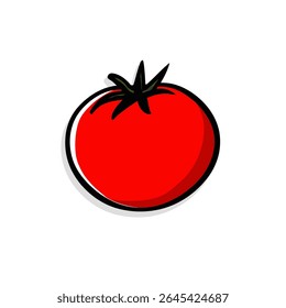 Tomate vermelho aparece isolado estúdio comida orgânica fresca