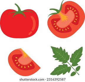 Tomate rojo. Verduras frescas sanas