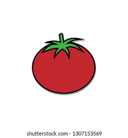 red tomato healthy eating - vector