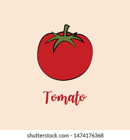 red tomato icon for. vector, illustration
