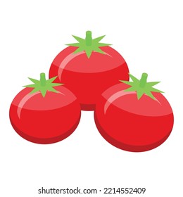 Red tomato icon isometric vector. Pasta food. Lasagne recipe