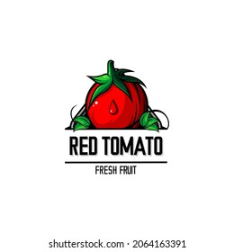 vector del logotipo del tomate rojo