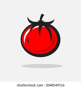 Rotes Tomatenlogo - Modernes Design