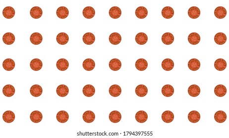 red tomato seamless background, white backgroung illustration 