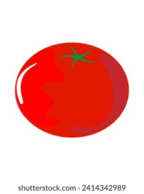 Diseño de ilustraciones vectoriales de tomate rojo