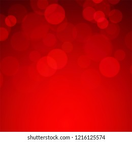 Red tone blur bokeh light background - Vector