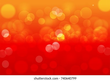 Red tone blur bokeh light. Defocused background with space.