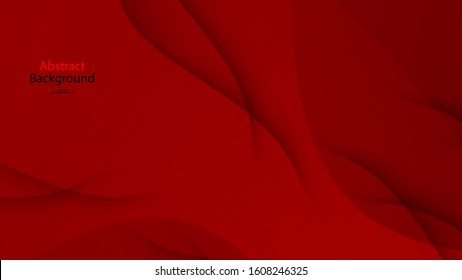Red tone color and black color background abstract art vector 