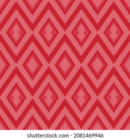 Red tone Geometic seamless pattern for textile design