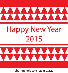 Red tone vector wallpaper background with happy new year 2015 word.