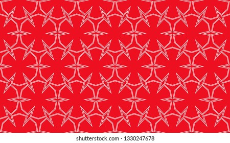 Red tones. Geometric design seamless pattern. Vector illustration