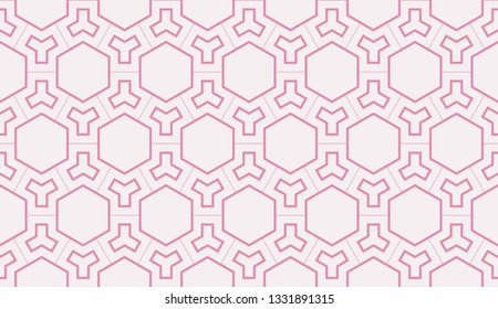Red tones. Geometric design seamless pattern. Vector illustration