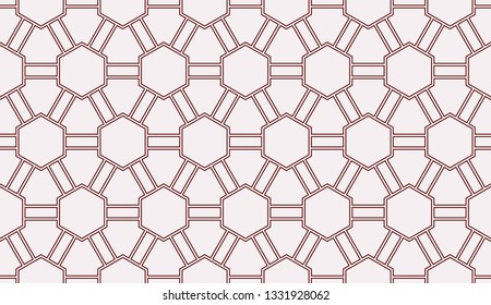 Red tones. Geometric design seamless pattern. Vector illustration