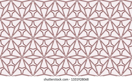 Red tones. Geometric design seamless pattern. Vector illustration