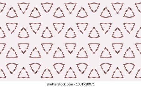 Red tones. Geometric design seamless pattern. Vector illustration