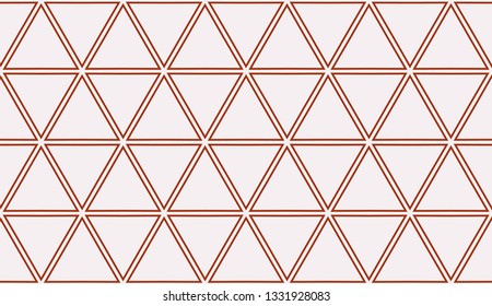 Red tones. Geometric design seamless pattern. Vector illustration