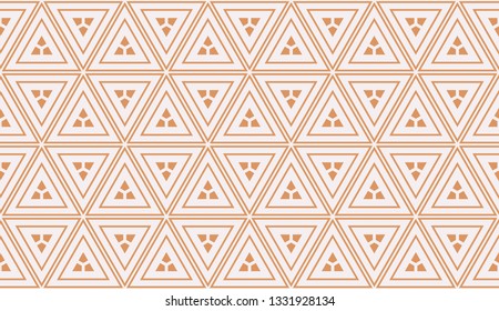 Red tones. Geometric design seamless pattern. Vector illustration