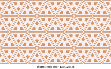 Red tones. Geometric design seamless pattern. Vector illustration