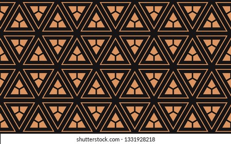 Red tones. Geometric design seamless pattern. Vector illustration