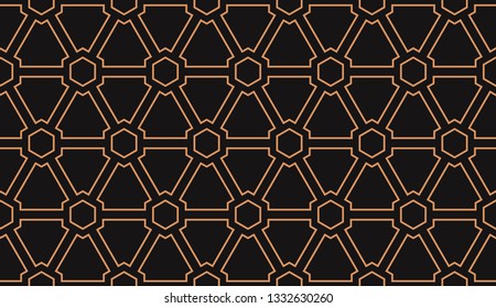 Red tones. Geometric design seamless pattern. Vector illustration