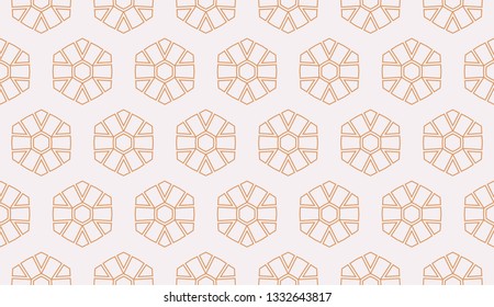 Red tones. Geometric design seamless pattern. Vector illustration