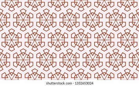 Red tones. Geometric design seamless pattern. Vector illustration