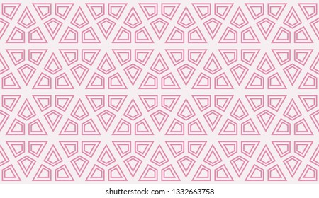 Red tones. Geometric design seamless pattern. Vector illustration