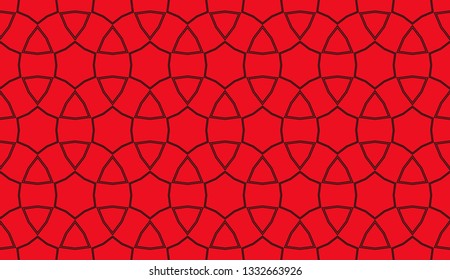Red tones. Geometric design seamless pattern. Vector illustration