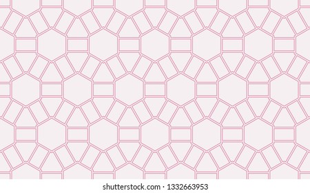 Red tones. Geometric design seamless pattern. Vector illustration