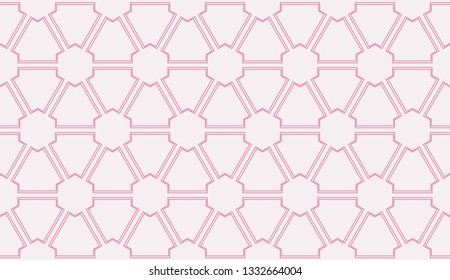 Red tones. Geometric design seamless pattern. Vector illustration