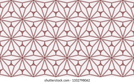 Red tones. Geometric design seamless pattern. Vector illustration