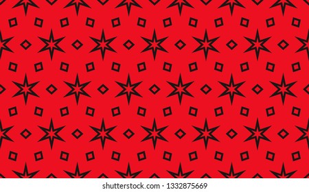 Red tones. Geometric design seamless pattern. Vector illustration