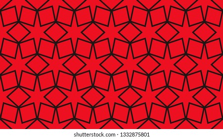 Red tones. Geometric design seamless pattern. Vector illustration