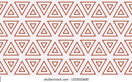 Red tones. Geometric design seamless pattern. Vector illustration