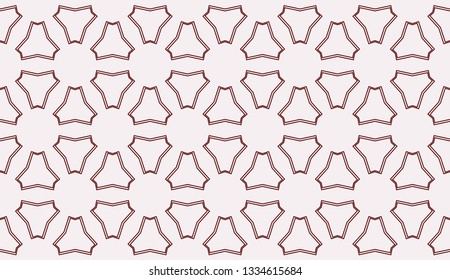 Red tones. Geometric design seamless pattern. Vector illustration