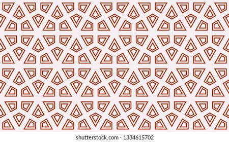 Red tones. Geometric design seamless pattern. Vector illustration