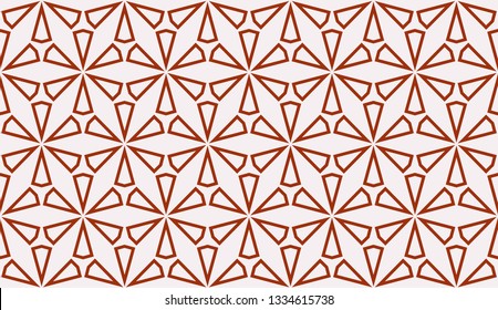 Red tones. Geometric design seamless pattern. Vector illustration