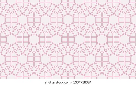 Red tones. Geometric design seamless pattern. Vector illustration
