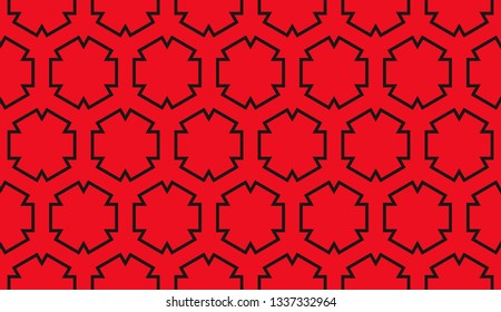 Red tones. Geometric design seamless pattern. Vector illustration