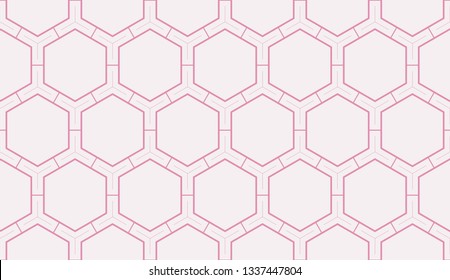 Red tones. Geometric design seamless pattern. Vector illustration