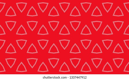 Red tones. Geometric design seamless pattern. Vector illustration