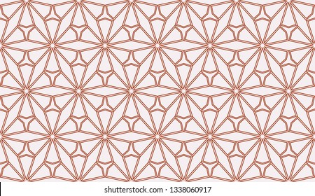 Red tones. Geometric design seamless pattern. Vector illustration