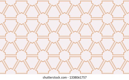 Red tones. Geometric design seamless pattern. Vector illustration