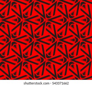 Red tones.For the interior design, printing, textile industry. Geometric pattern as seamless vector illustration.
