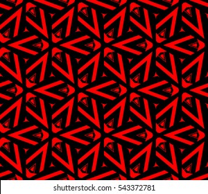Red tones.For the interior design, printing, textile industry. Geometric pattern as seamless vector illustration.