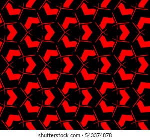 Red tones.For the interior design, printing, textile industry. Geometric pattern as seamless vector illustration.