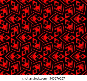 Red tones.For the interior design, printing, textile industry. Geometric pattern as seamless vector illustration.