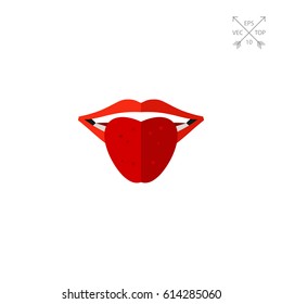 Red tongue icon