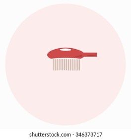 red toothbrush, teeth brush,